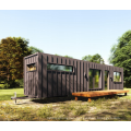 Tiny modern prefab light steel villa with wheels